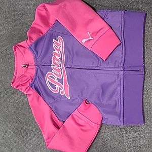PUMA kids sweater/jacket. 2T. Purple pink and silver
